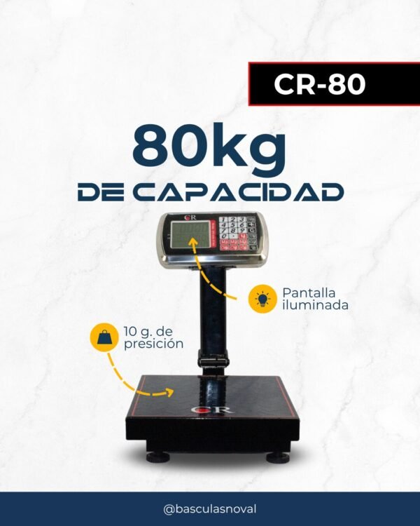 Báscula digital de plataforma CR-80