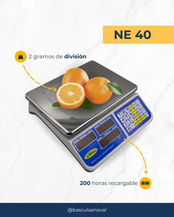 Báscula comercial con plato o charola
